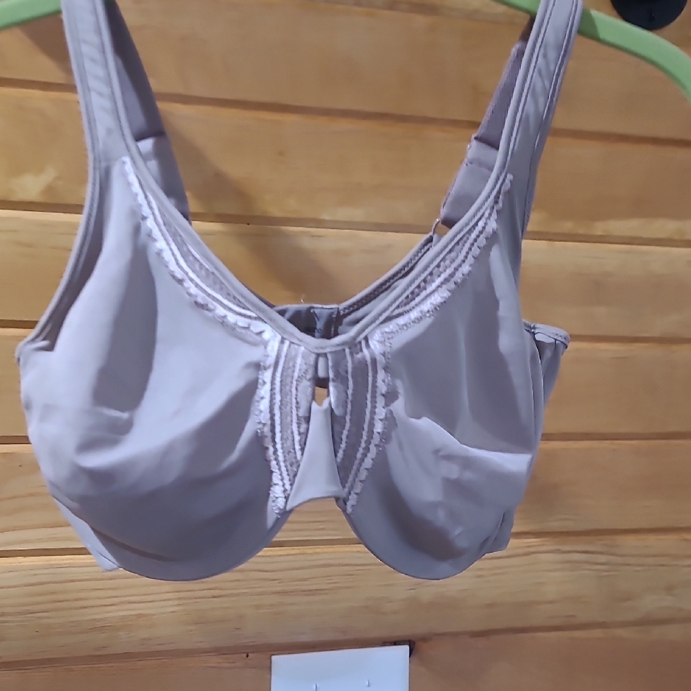 Olga Soft Beige Lace Accent Bra